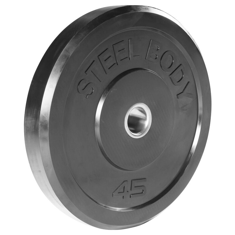 Steel Body 45 Lbs Rubber Bumper Plate image number 0