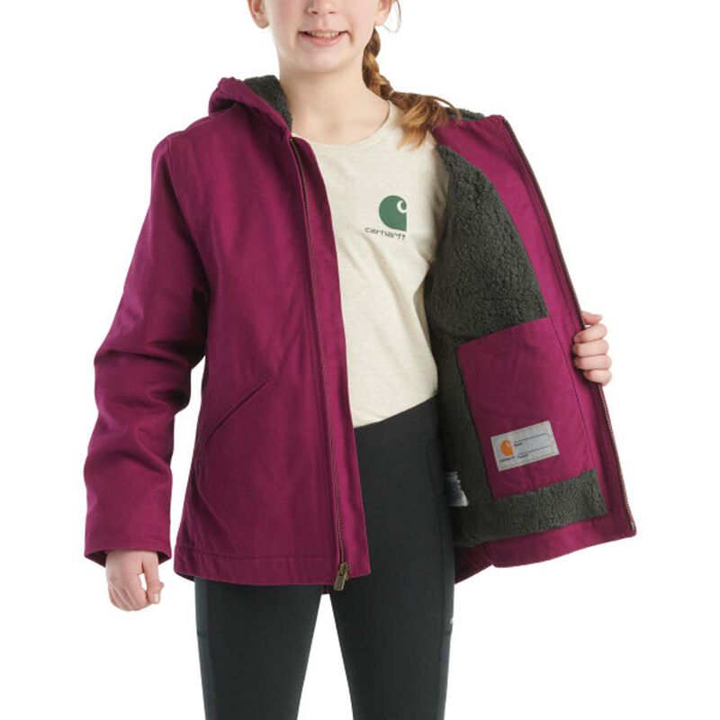 Carhartt Girl's Sherpa Lined Jacket image number 2