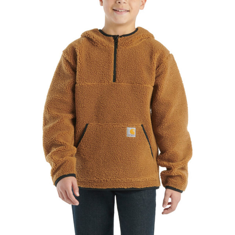 Carhartt Boy's Long Sleeve 1/2 Zip Hoodie image number 0