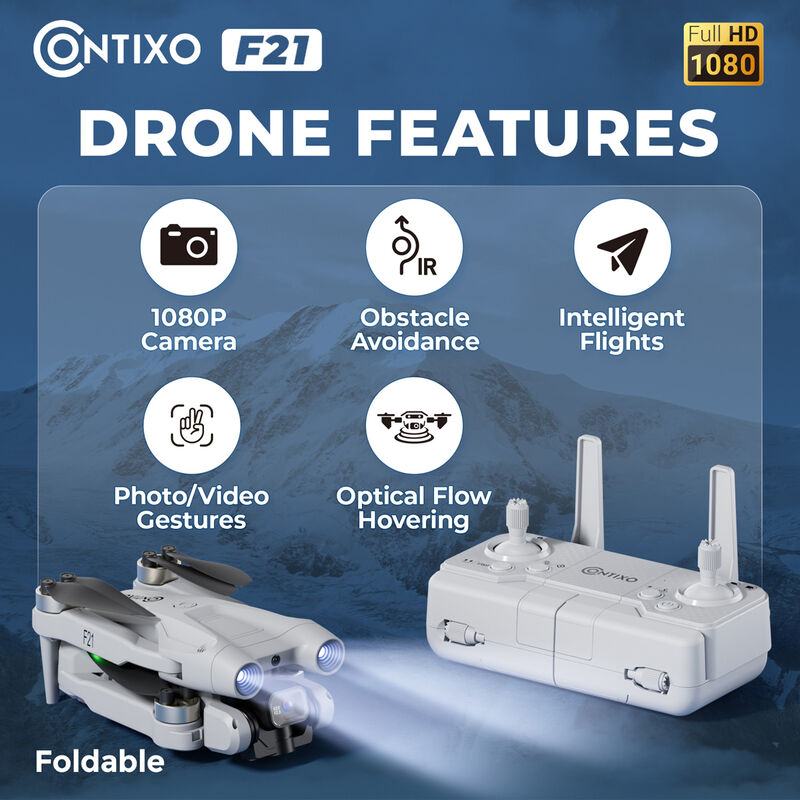 Contixo F21 Elite Sky Foldable Quadcopter RC Drone with 1080P HD Camera image number 3
