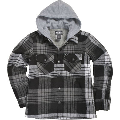 Flint Workwear Boy's Sherpa Lined Shirt Jacket