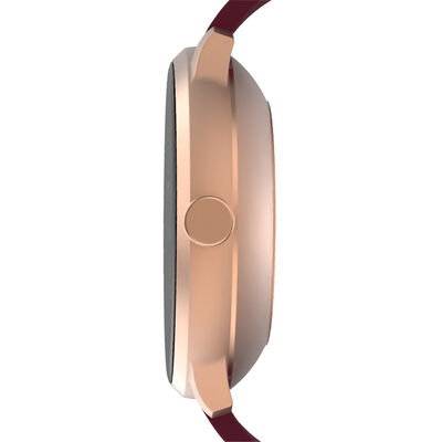 Itouch Sport 3 Smartwatch: Rose Gold Case with Merlot Strap