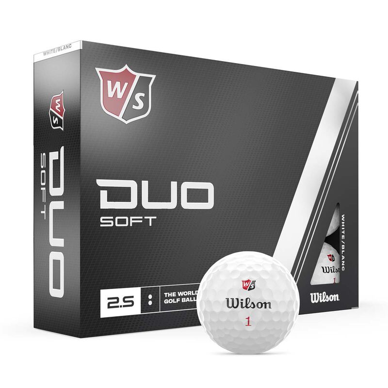 Wilson Duo Soft White Golf Balls 12 Pack image number 0