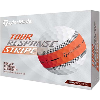 Taylormade Tour Response Orange Stripe Golf Balls