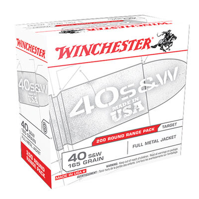 Winchester 40 S&W 200 Round Ammo Pack