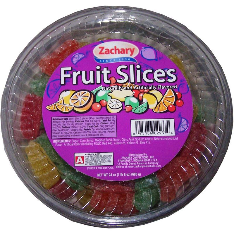 Zachary Confect Fruit Slices 24oz image number 0