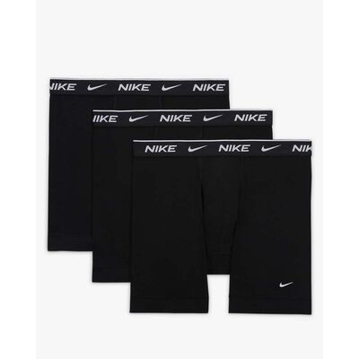 Nike EVERYDAY COTTON STRETCH BOXER BRIEF 3-PACK Multi - WHITE/GREY  HEATHER/BLACK