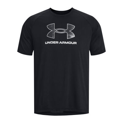 Under Armour Girls' Tech Big Logo Twist Short Sleeve T-Shirt , Sky