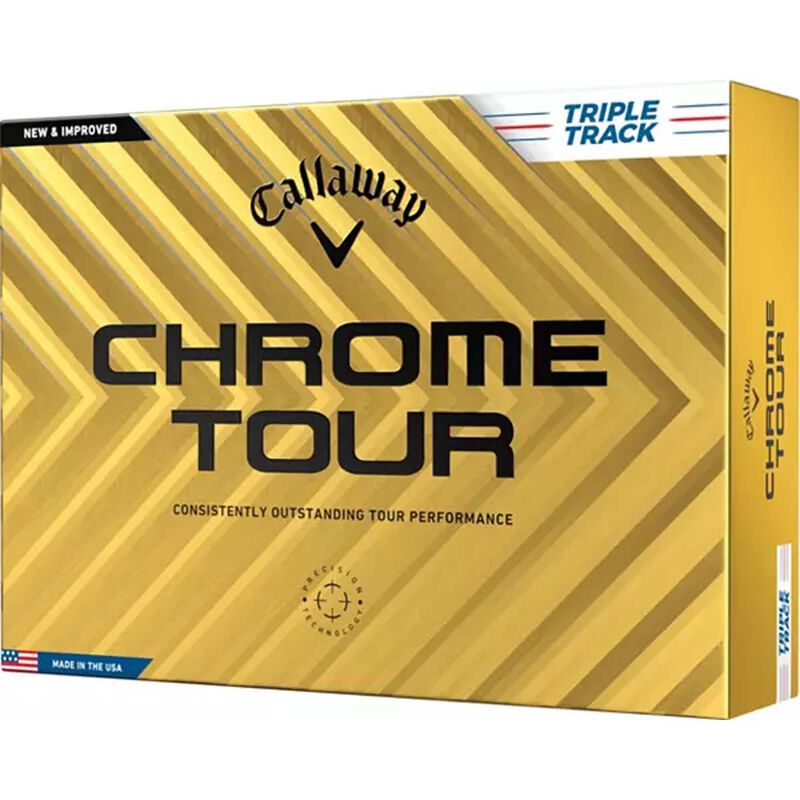 Callaway Golf 2024 Chrome Tour Triple Track Golf Balls 12 Pack image number 0