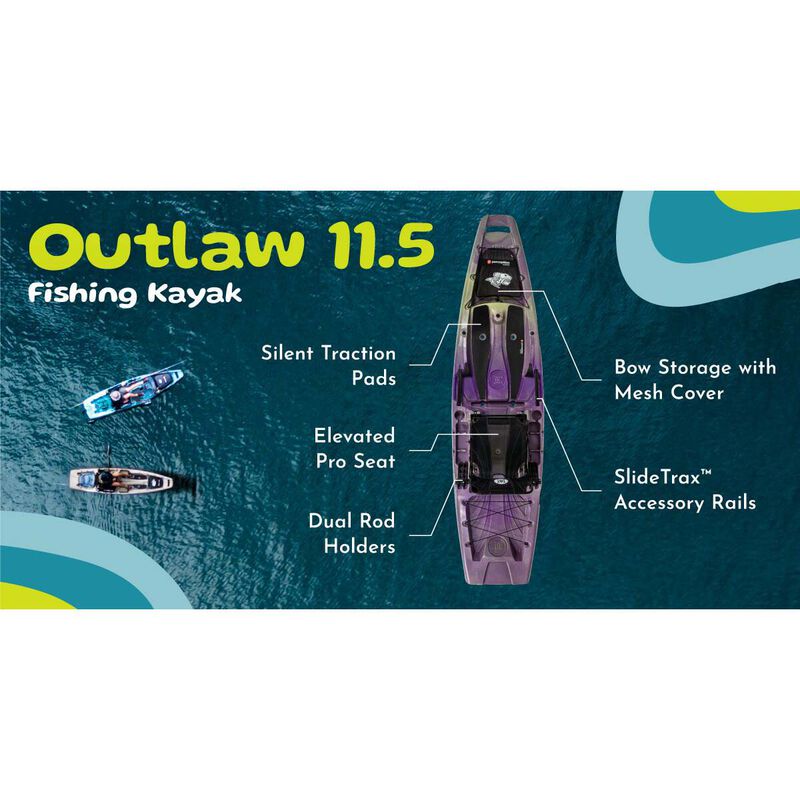 Perception Sports Outlaw 11.5' Angler Kayak image number 2