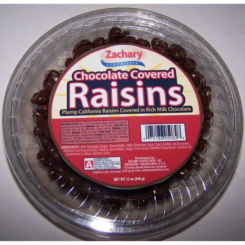 Zachary Confect Chocolate Covered Raisins 12oz image number 0
