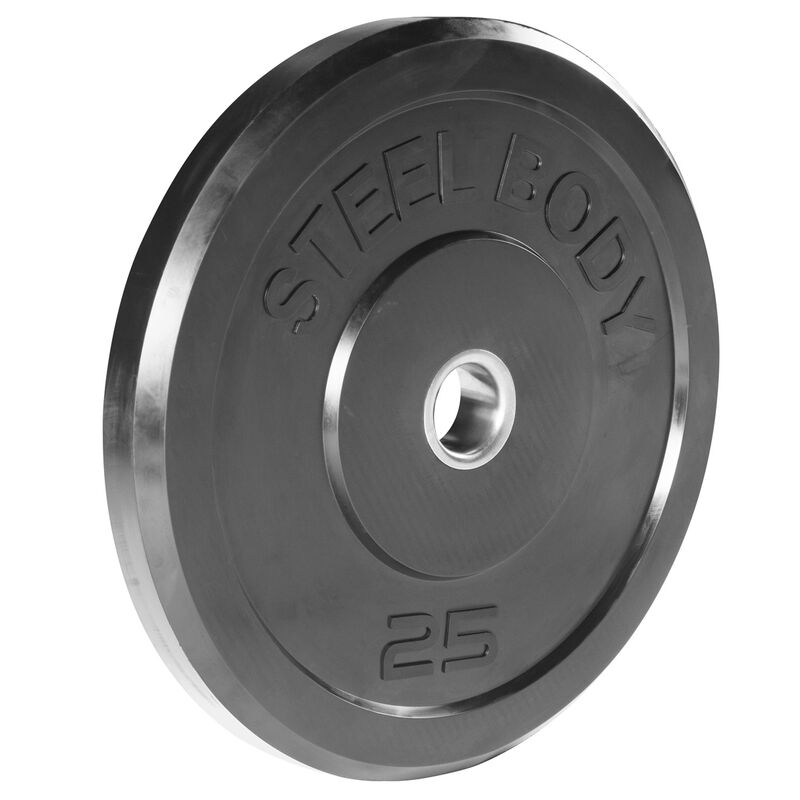 Steel Body 25 Lbs Rubber Bumper Plate image number 0