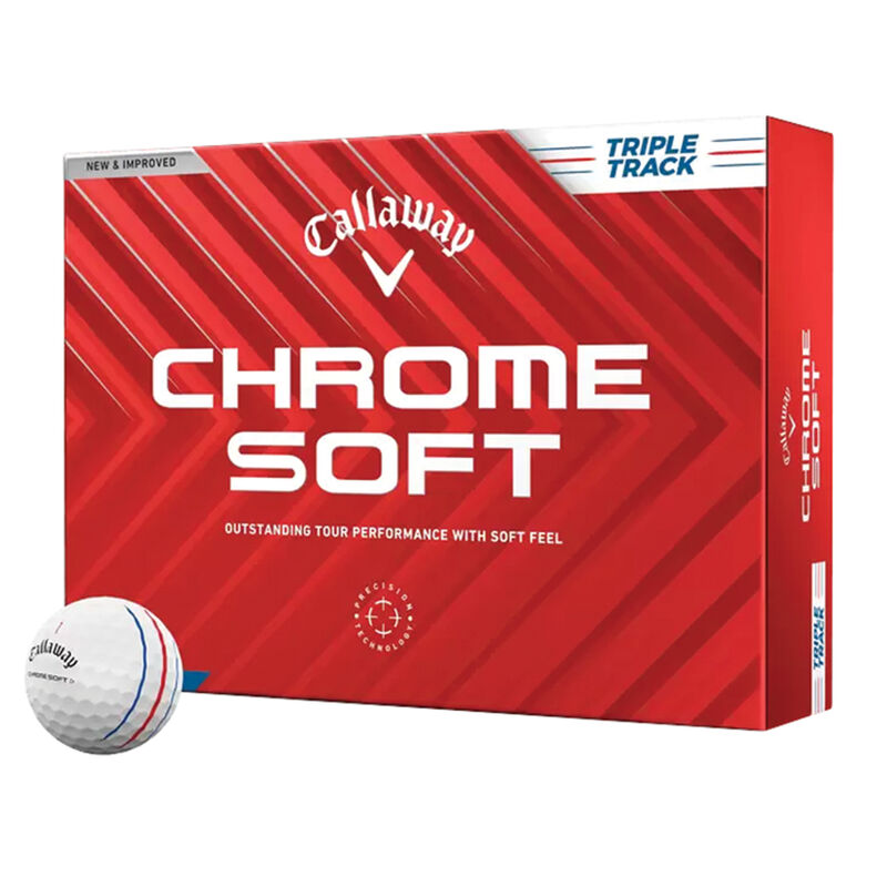 Callaway Golf 2024 White Triple Track Golf Balls 12 Pack image number 0