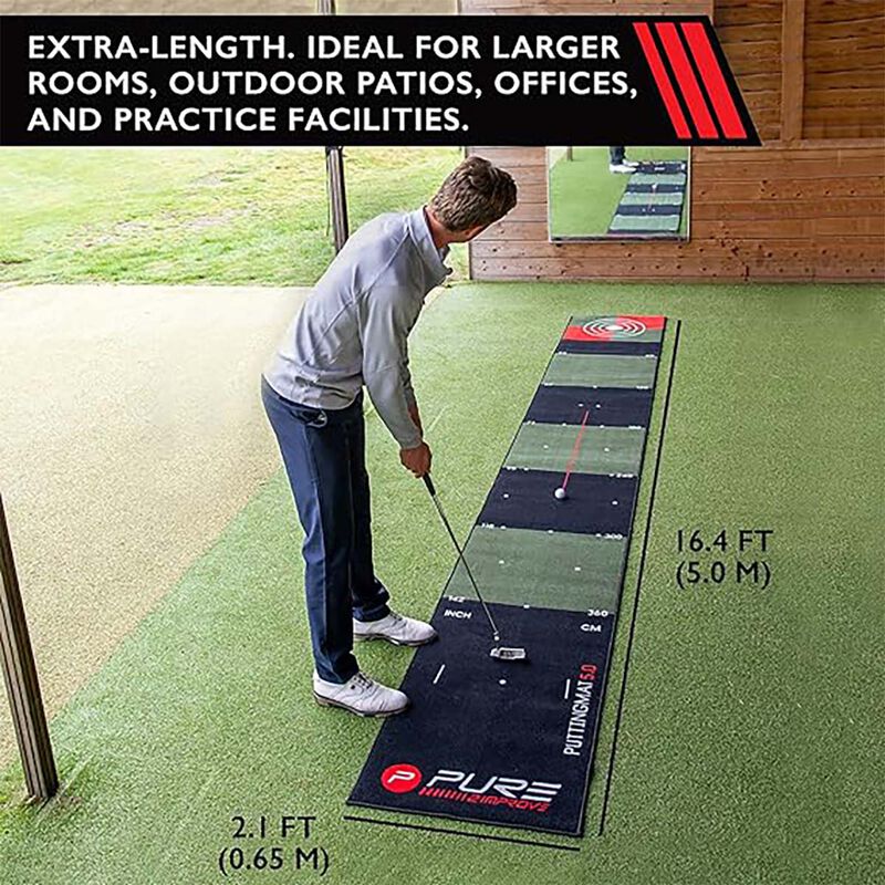 Pure2improve 5.0 Golf Putting Mat image number 1