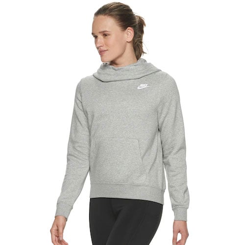 womens nike cowl neck sweatshirt