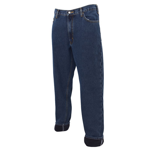 Men's 5 Pocket Bonded Fleece Relaxed Fit Denim Jeans
