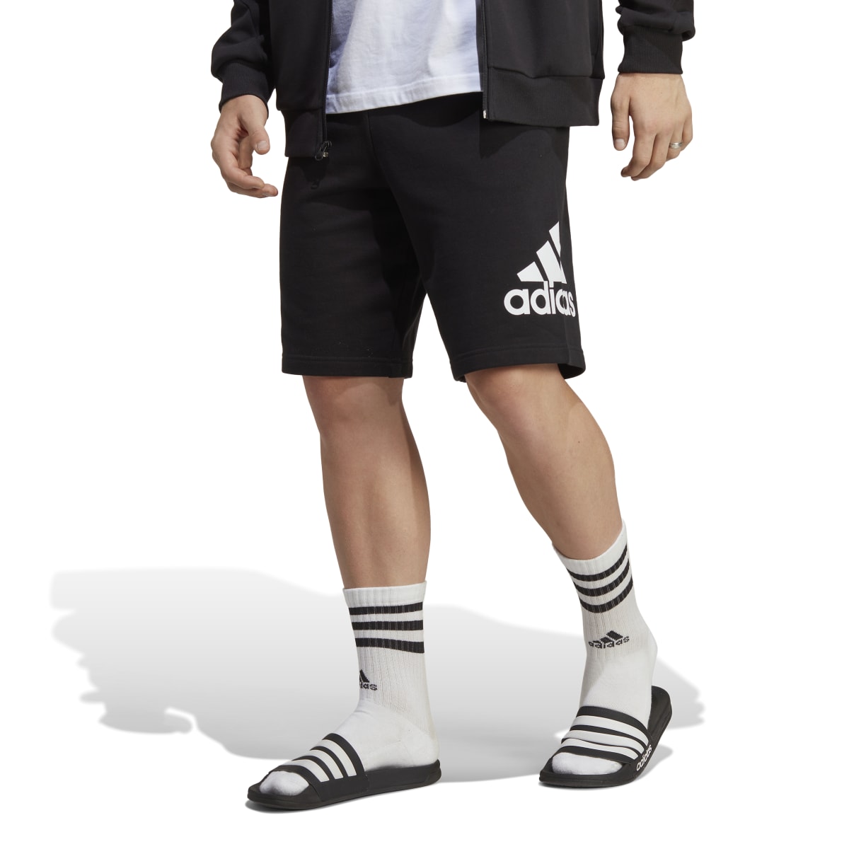 adidas Men\'s Shorts Terry Big Essentials French Logo