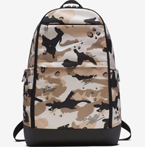 nike camo backpack mens