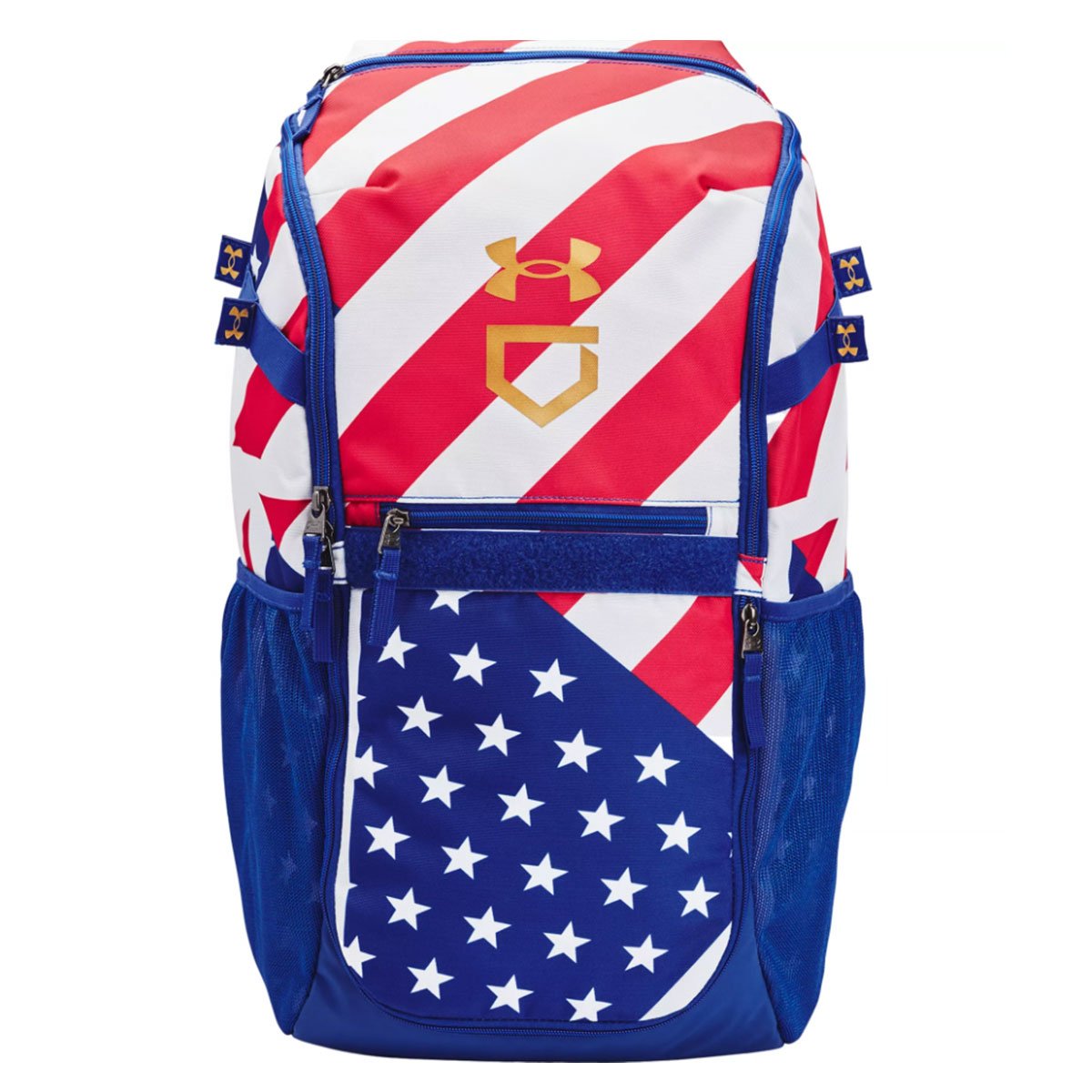 Red white and store blue under armour backpack