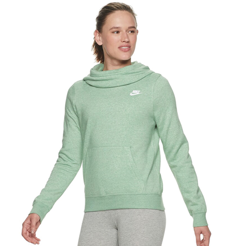 nike funnel neck fleece lined varsity hooded pullover