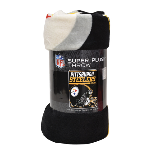 Pittsburgh Steeler Micro Raschel Throw Blanket